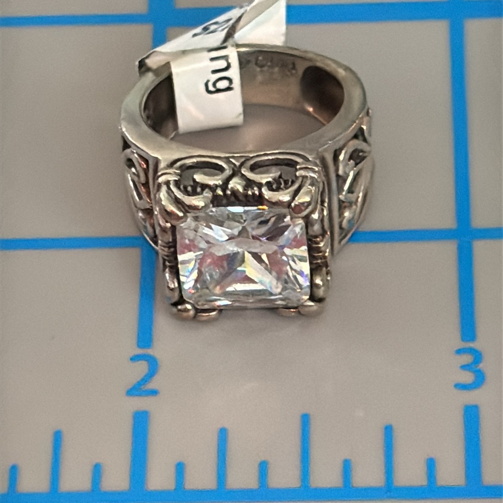 Silpada Sterling Square-Cut Cubic Zirconia Ring